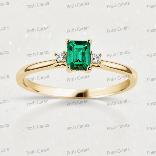 Emerald Ring - Elegant May Gemstone Jewelry by Posh Carats