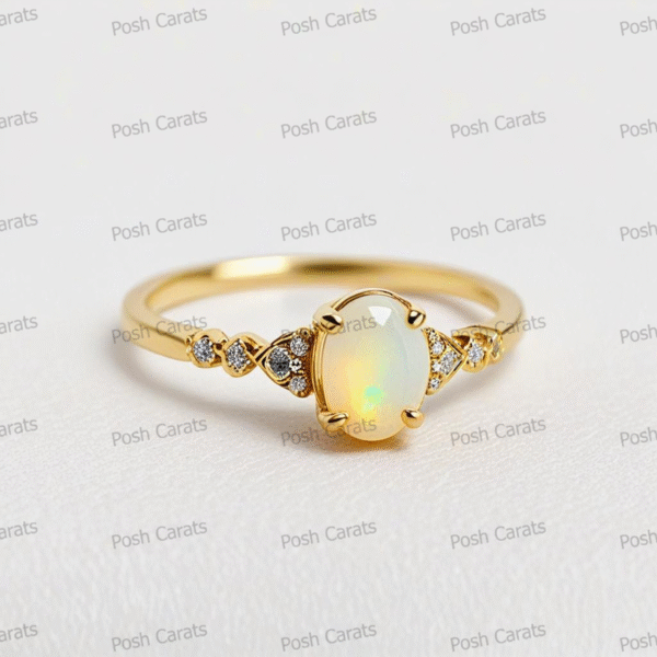 Ethiopian Opal Ring – Handmade Gemstone Jewelry by Posh Carats