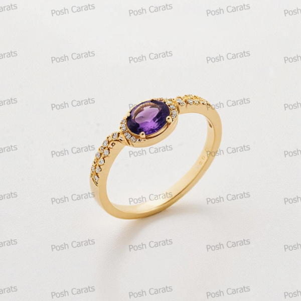Amethyst Rings - Elegant February Birthstone Jewelry | Posh Carats