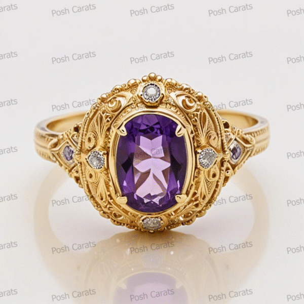 Amethyst Rings - Elegant February Birthstone Jewelry | Posh Carats
