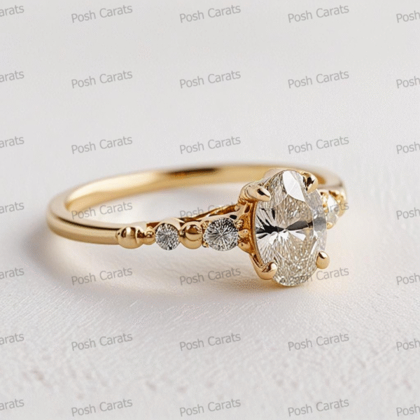 Moissanite Engagement Ring - Ethical Luxury Cut