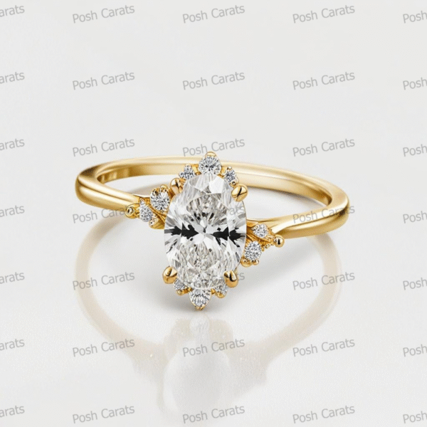Moissanite Engagement Ring - Ethical Luxury Cut