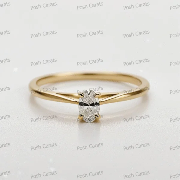 Moissanite Engagement Ring - Ethical Luxury Cut