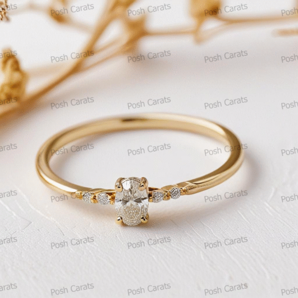 Moissanite Engagement Ring - Ethical Luxury Cut