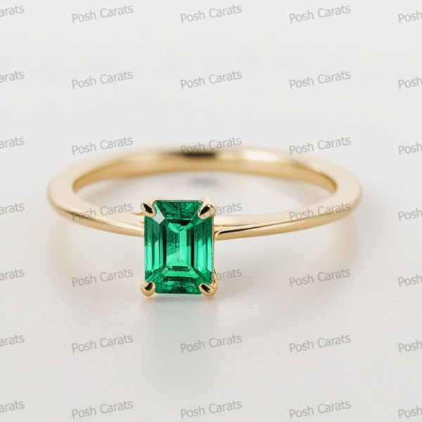 Emerald Ring - Elegant May Gemstone Jewelry by Posh Carats
