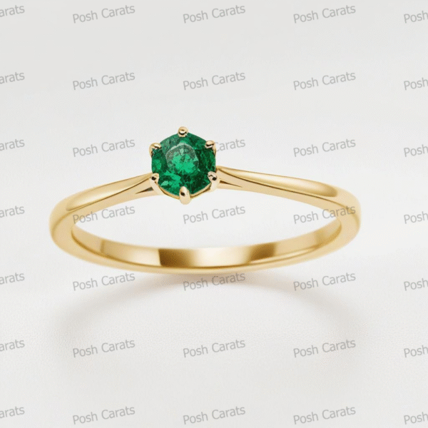 Emerald Ring - Elegant May Gemstone Jewelry by Posh Carats