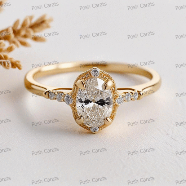 Moissanite Engagement Ring - Ethical Luxury Cut
