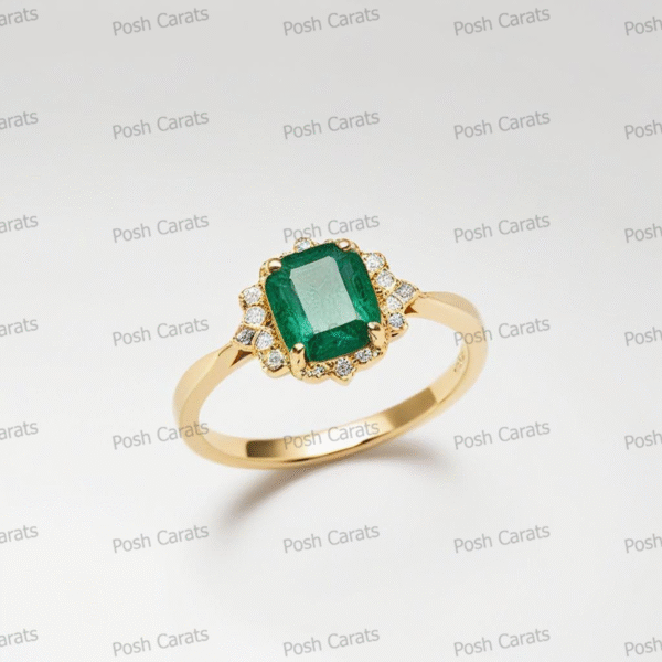 Emerald Ring - Elegant May Gemstone Jewelry by Posh Carats