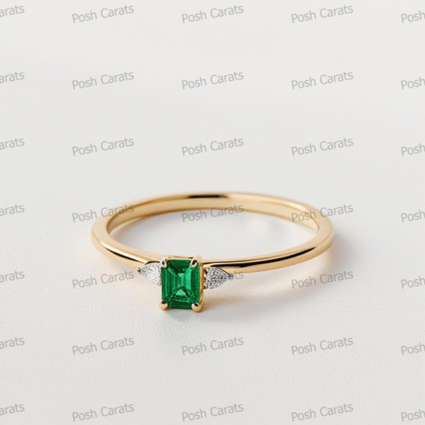 Emerald Ring - Elegant May Gemstone Jewelry by Posh Carats