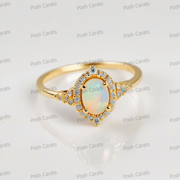 Ethiopian Opal Ring – Handmade Gemstone Jewelry by Posh Carats