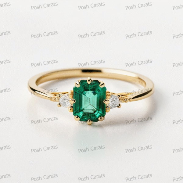 Emerald Ring - Elegant May Gemstone Jewelry by Posh Carats