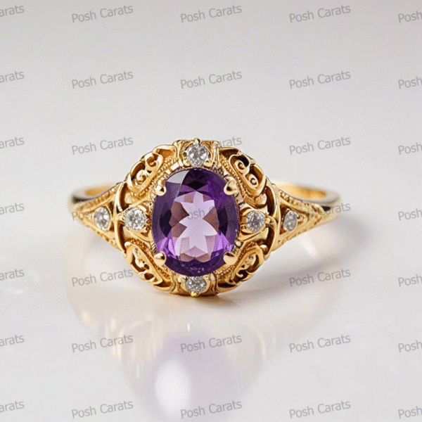 Amethyst Rings - Elegant February Birthstone Jewelry | Posh Carats