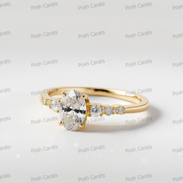 Moissanite Engagement Ring - Ethical Luxury Cut