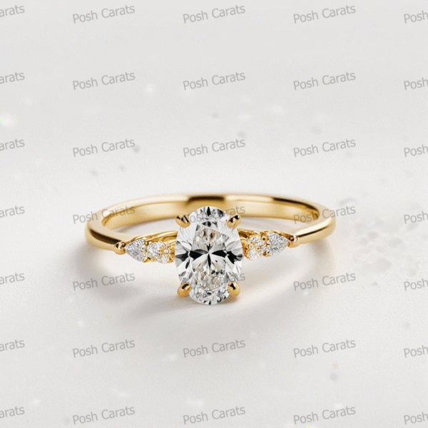 Moissanite Engagement Ring - Ethical Luxury Cut