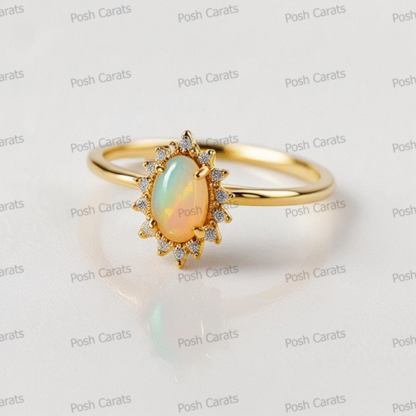 Ethiopian Opal Ring – Handmade Gemstone Jewelry by Posh Carats