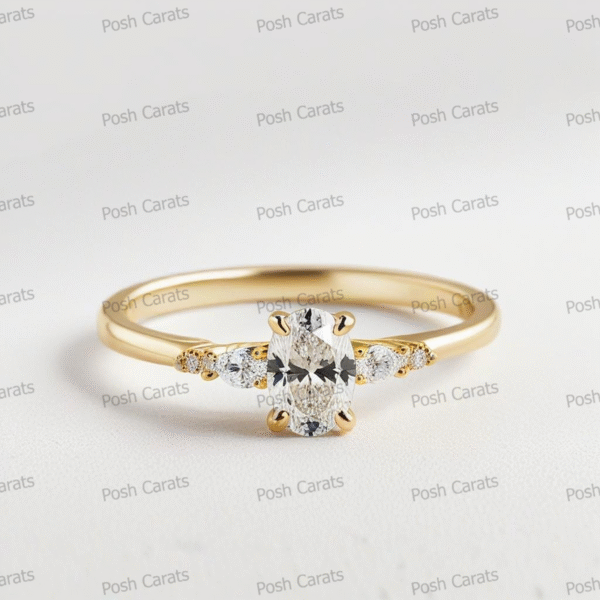 Moissanite Engagement Ring - Ethical Luxury Cut