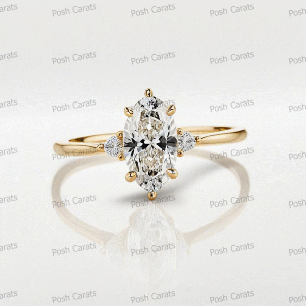 Moissanite Engagement Ring - Ethical Luxury Cut