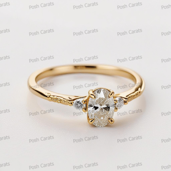 Moissanite Engagement Ring - Ethical Luxury Cut