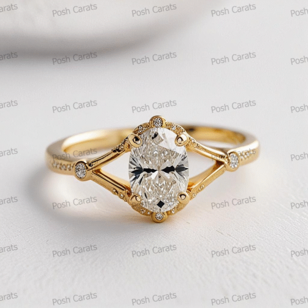 Moissanite Engagement Ring - Ethical Luxury Cut