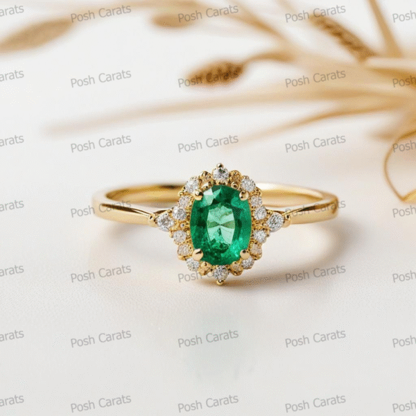 Emerald Ring - Elegant May Gemstone Jewelry by Posh Carats