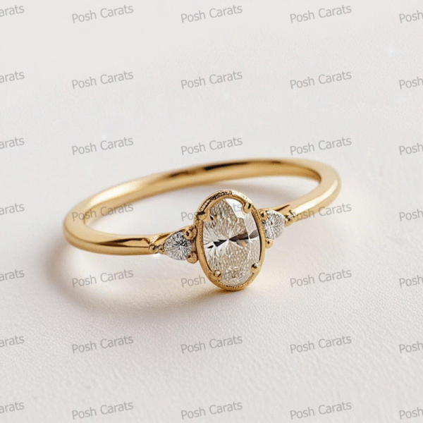 Moissanite Engagement Ring - Ethical Luxury Cut