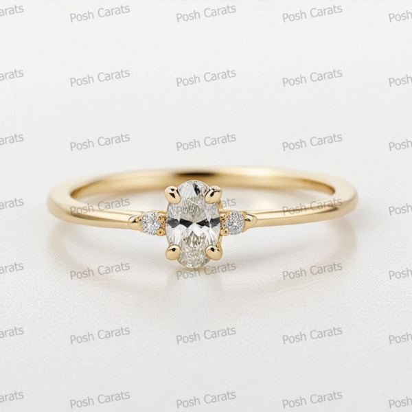 Moissanite Engagement Ring - Ethical Luxury Cut