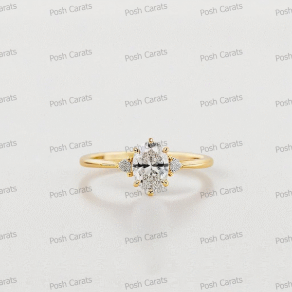 Moissanite Engagement Ring - Ethical Luxury Cut