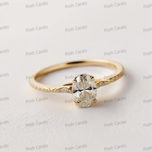 Moissanite Engagement Ring - Ethical Luxury Cut