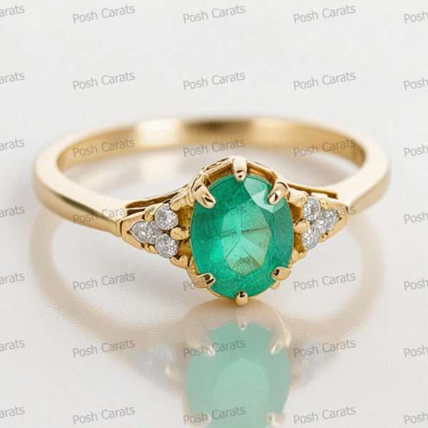 Emerald Ring - Elegant May Gemstone Jewelry by Posh Carats