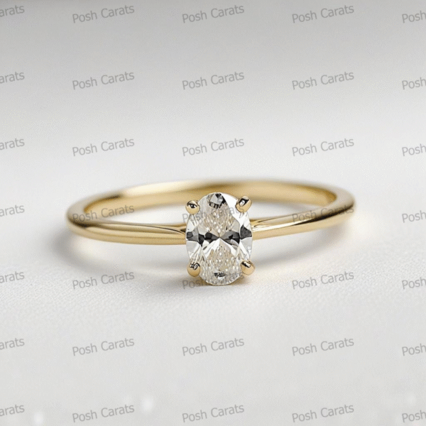 Moissanite Engagement Ring - Ethical Luxury Cut