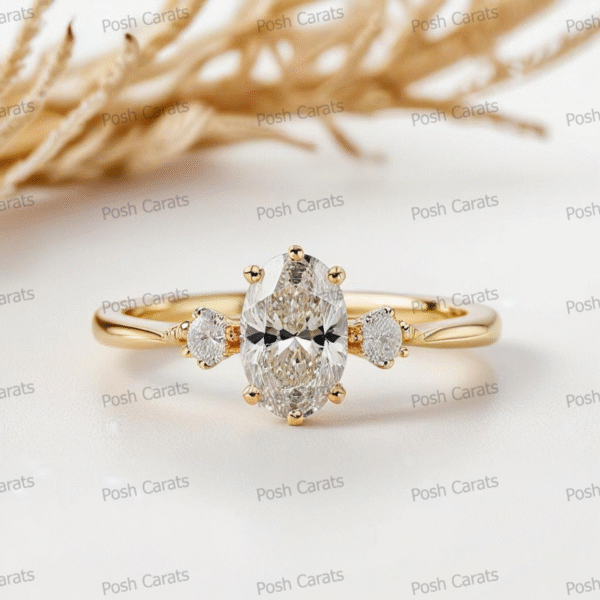 Moissanite Engagement Ring - Ethical Luxury Cut