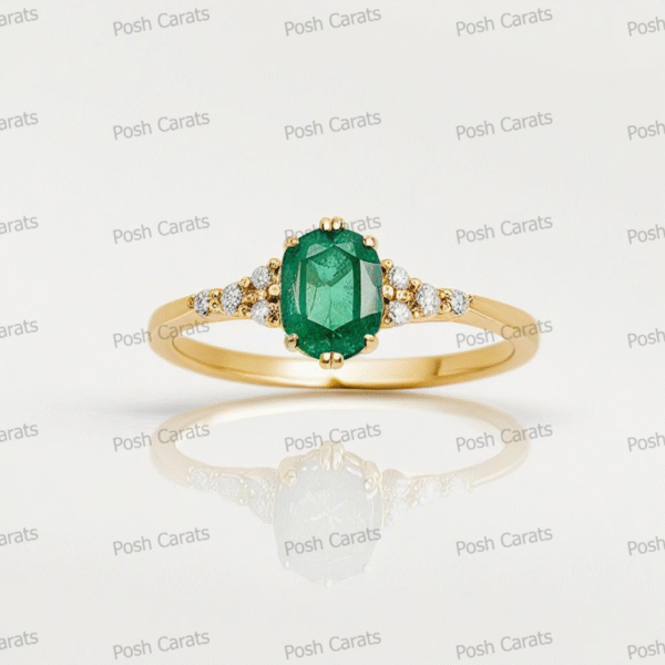 Emerald Ring - Elegant May Gemstone Jewelry by Posh Carats